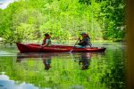 Canoeing on the pond